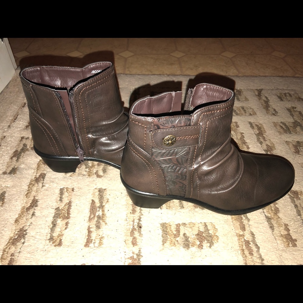 Brown booties